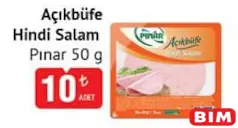 PINAR AÇIKBÜFE HİNDİ SALAM 50 G